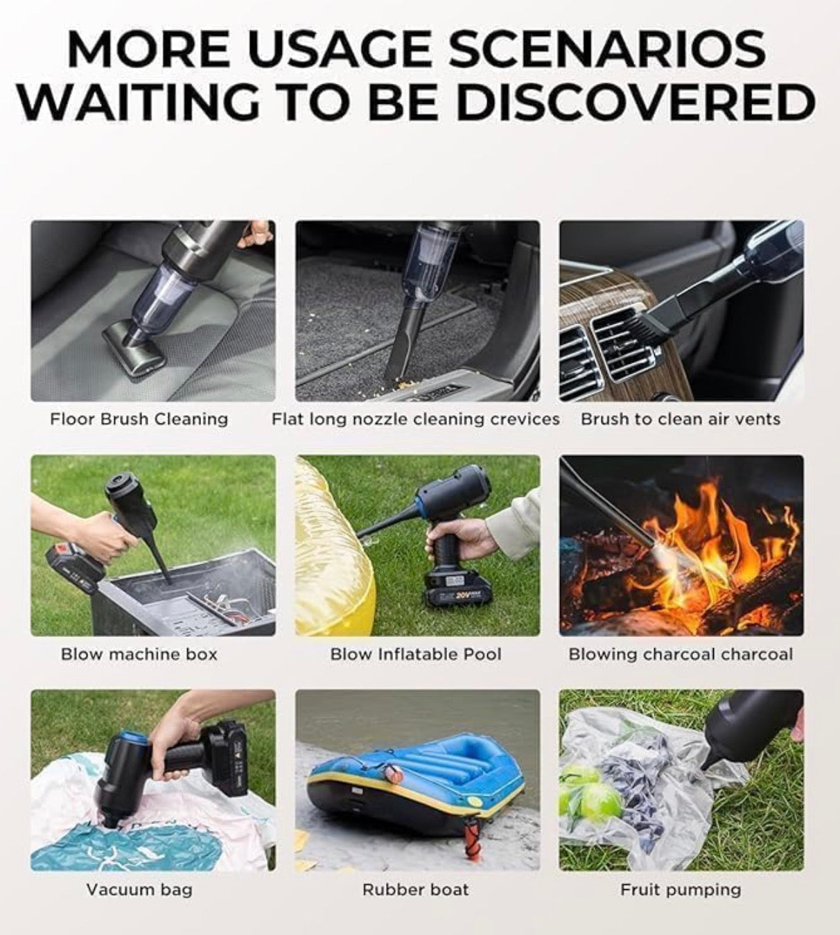 AutoBlast Pro™ 4-in-1 Cordless Vacuum & Blower
