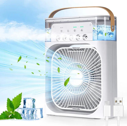 Cool Nova™ Portable Mini Air Cooler Fan | Portable Humidifier Air Cooler Mist Fan Mini Table Fan for Home with 3 Speed Mode with Water Spray