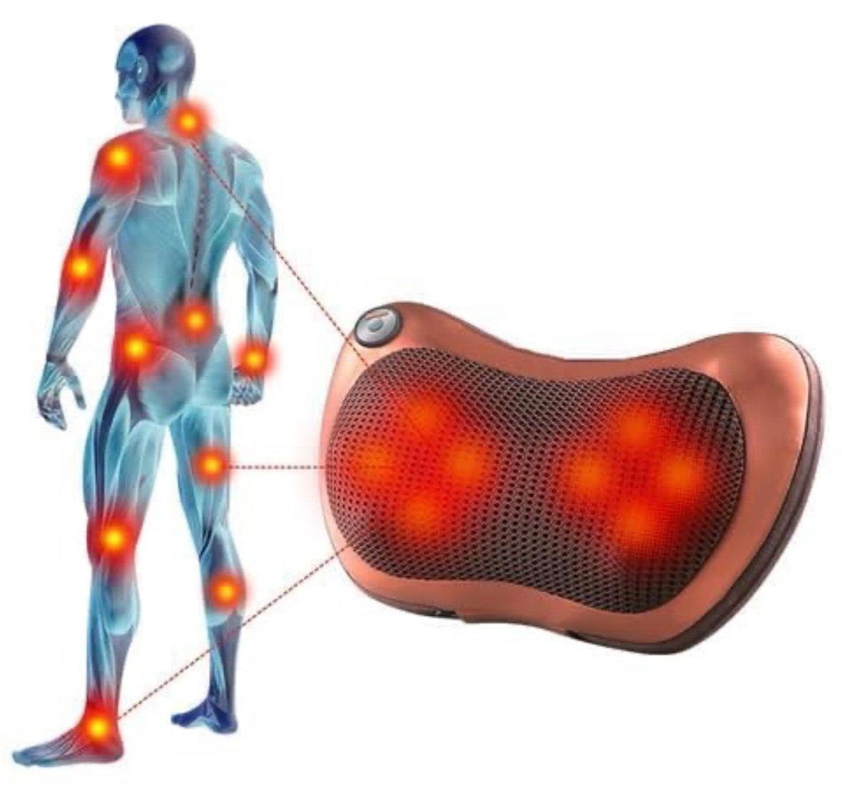 Deep Tissue Heat Massage for Ultimate Relaxation | Back & Neck Massager with Heat