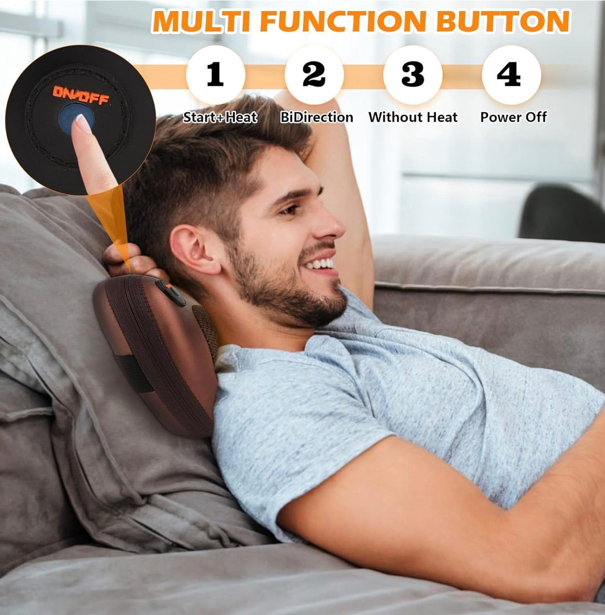 Deep Tissue Heat Massage for Ultimate Relaxation | Back & Neck Massager with Heat