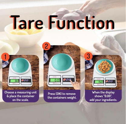 Chef Mate Smart Weigh 10KG | Digital Kitchen Weighing Scale 10 kg