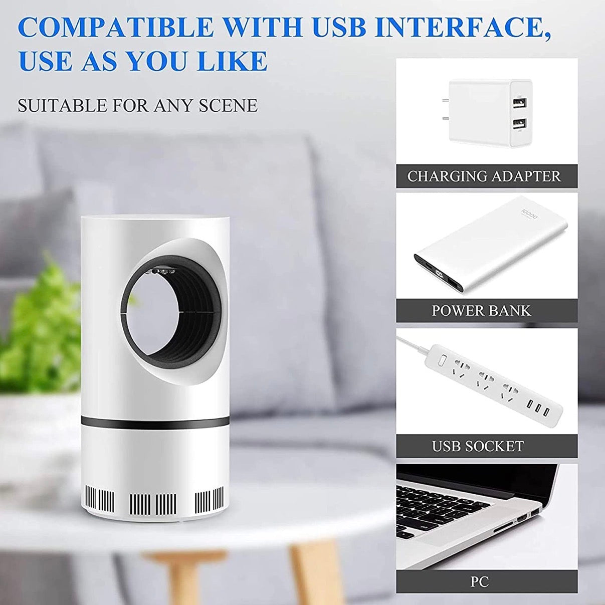 BuzzNova Mosquito Shield Lamp | Eco - Friendly Electronic LED Mosquito Killer Mahine Trap Lamp