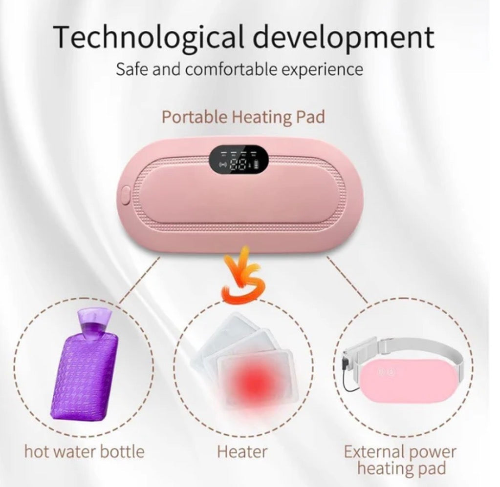 ComfortNova™ Portable Period Cramp Relief Massager & Heating Pad