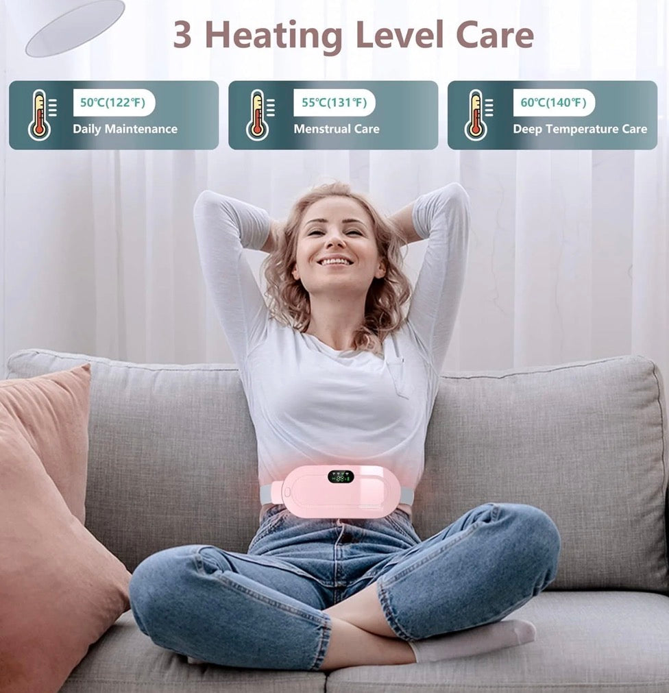 ComfortNova™ Portable Period Cramp Relief Massager & Heating Pad